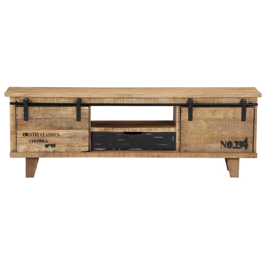 Tv Stolek 120 X 30 X 40 Cm Masivní Mangovníkové Dřevo