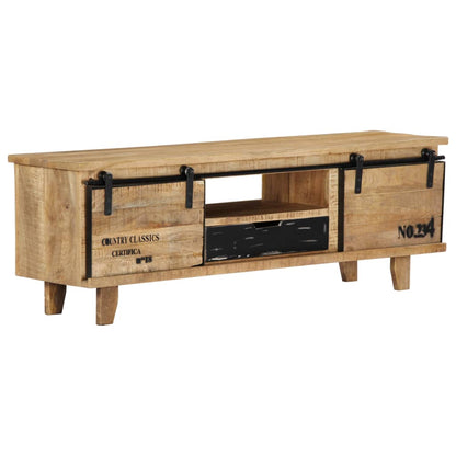 Tv Stolek 120 X 30 X 40 Cm Masivní Mangovníkové Dřevo