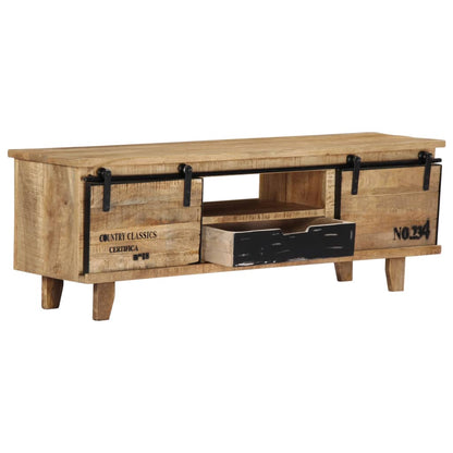Tv Stolek 120 X 30 X 40 Cm Masivní Mangovníkové Dřevo
