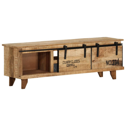 Tv Stolek 120 X 30 X 40 Cm Masivní Mangovníkové Dřevo