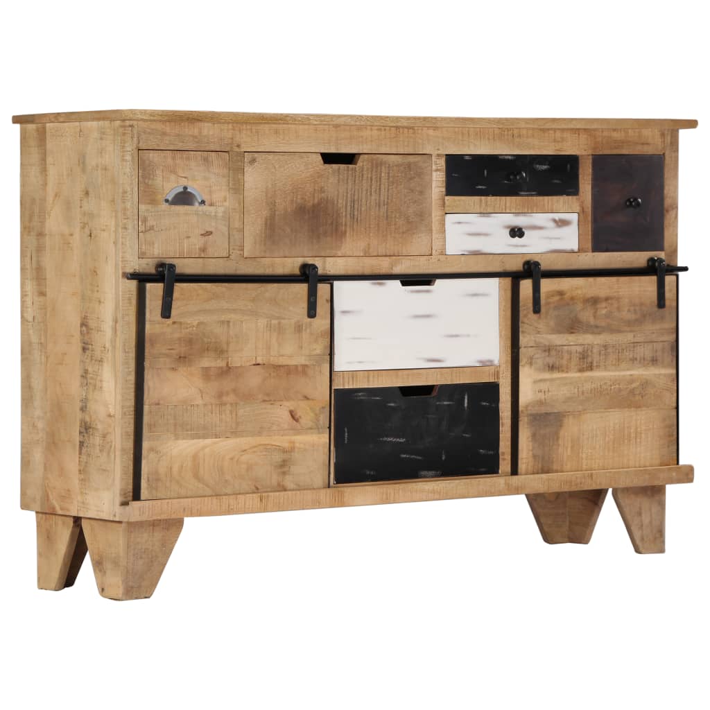 Příborník 140 X 38 X 90 Cm Masivní Mangovníkové Dřevo