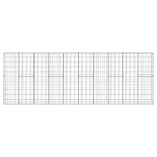 Gabionová Zeď S Víky Z Pozinkované Oceli