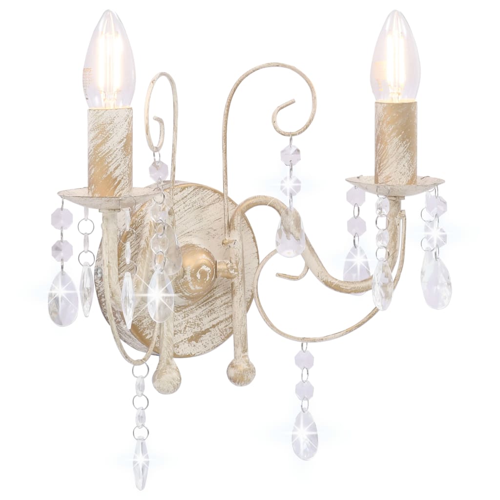 Nástěnná Lampa S Korálky 2 X Žárovka E14