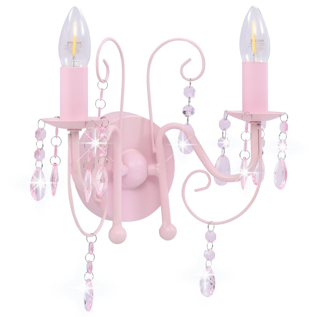 Nástěnná Lampa S Korálky 2 X Žárovka E14