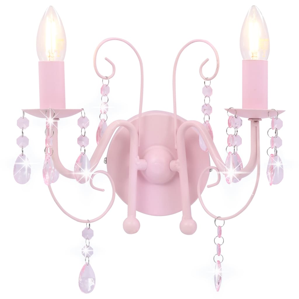 Nástěnná Lampa S Korálky 2 X Žárovka E14