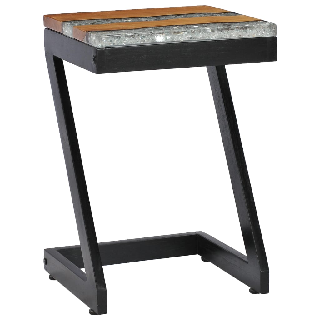 Konferenční Stolek 30 X 30 X 50 Cm Masivní Teak A Polyresin