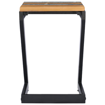 Konferenční Stolek 30 X 30 X 50 Cm Masivní Teak A Polyresin