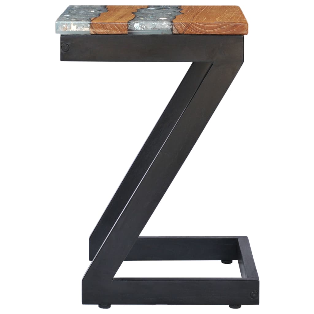 Konferenční Stolek 30 X 30 X 50 Cm Masivní Teak A Polyresin