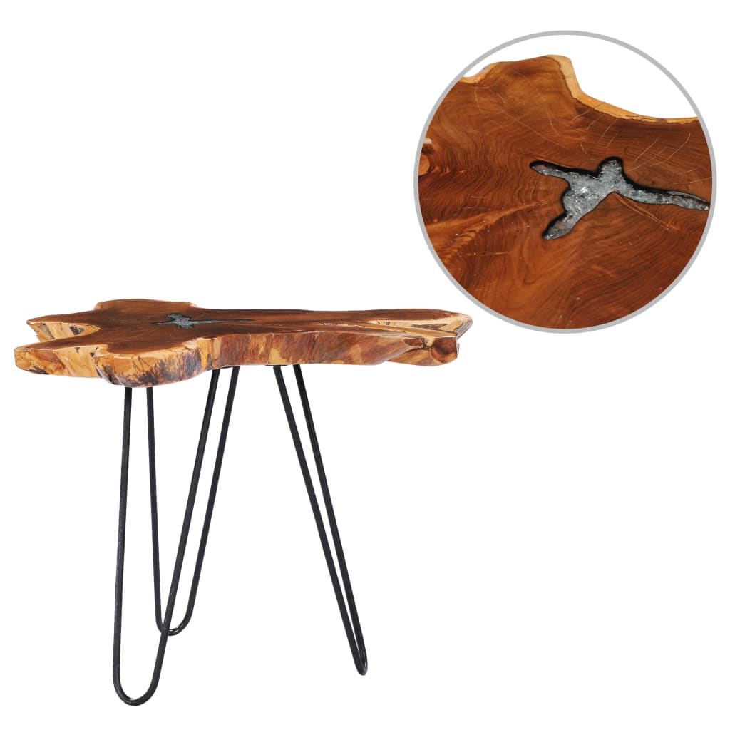 Konferenční Stolek 70 X 45 Cm Masivní Teak A Polyresin