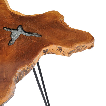 Konferenční Stolek 70 X 45 Cm Masivní Teak A Polyresin