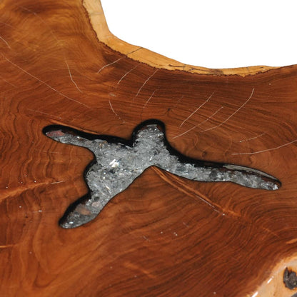 Konferenční Stolek 70 X 45 Cm Masivní Teak A Polyresin