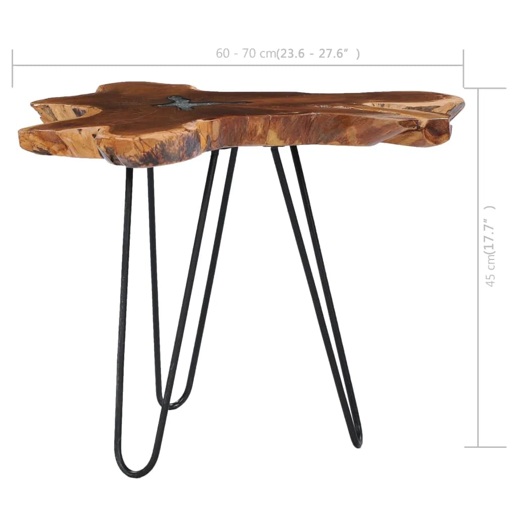 Konferenční Stolek 70 X 45 Cm Masivní Teak A Polyresin