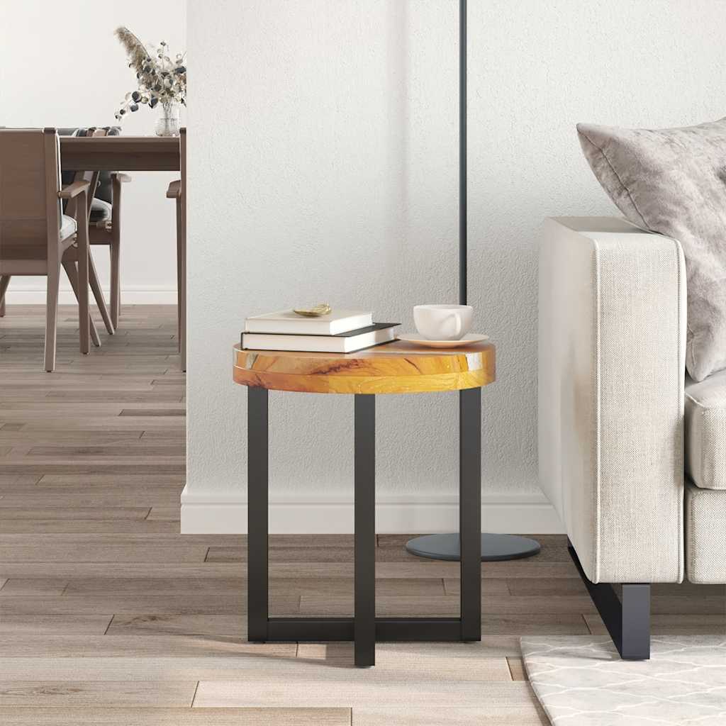 Konferenční Stolek 40 X 45 Cm Masivní Teak A Polyresin