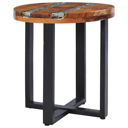 Konferenční Stolek 40 X 45 Cm Masivní Teak A Polyresin