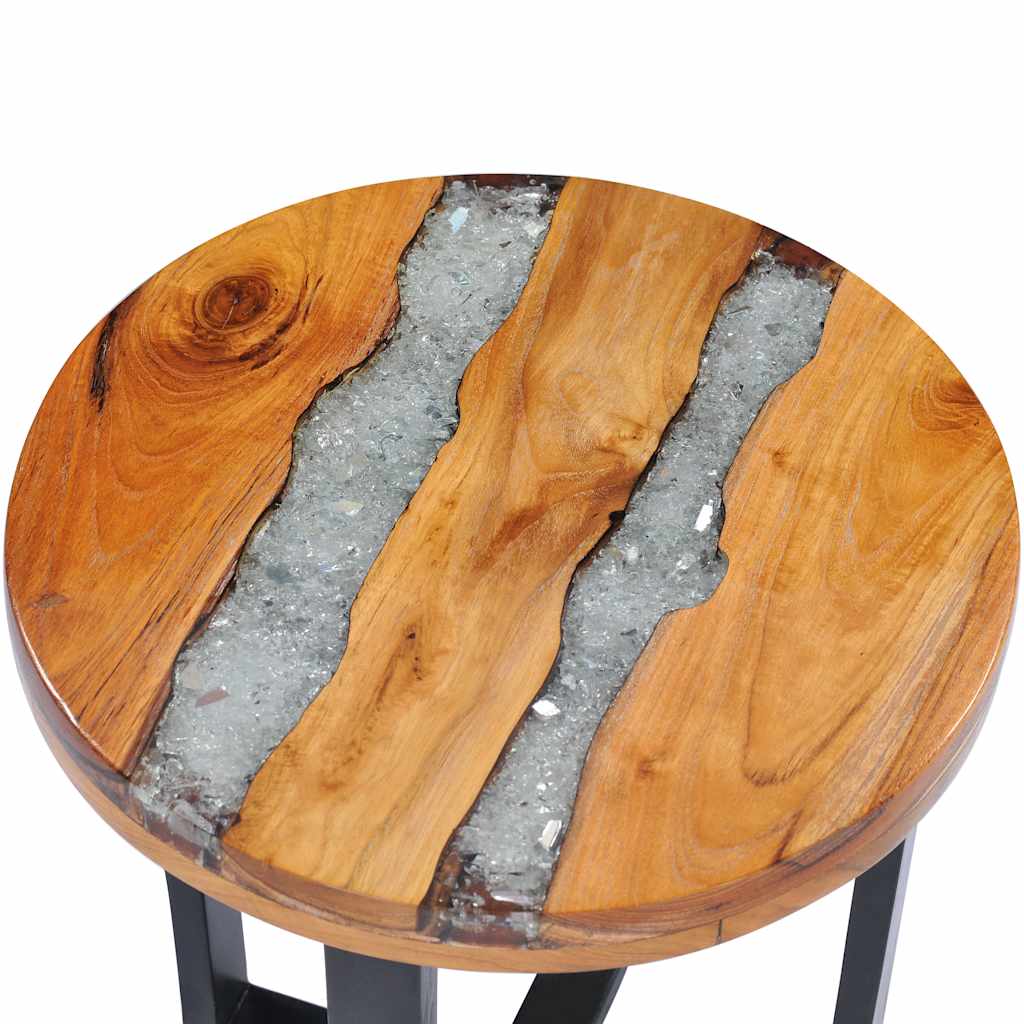 Konferenční Stolek 40 X 45 Cm Masivní Teak A Polyresin