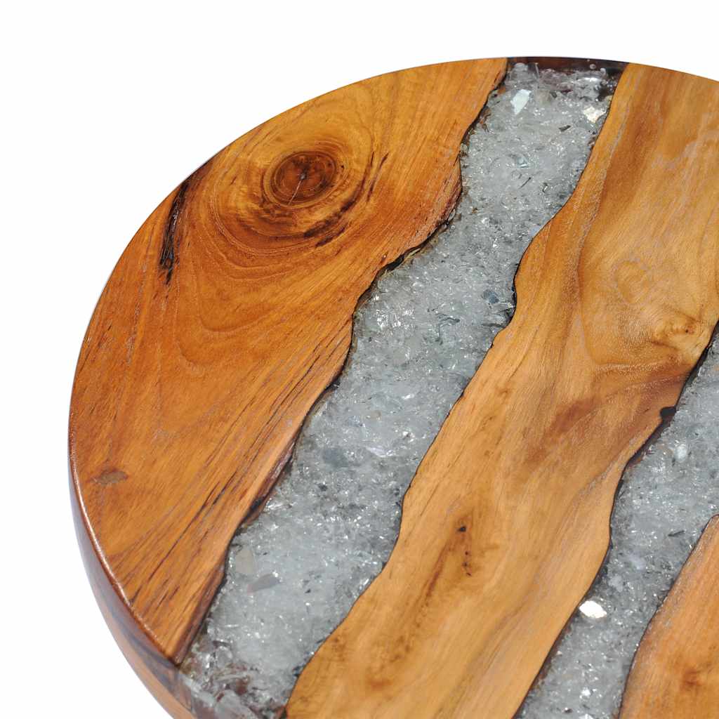 Konferenční Stolek 40 X 45 Cm Masivní Teak A Polyresin