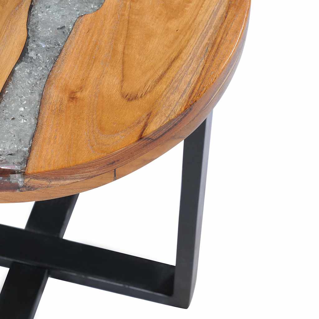 Konferenční Stolek 40 X 45 Cm Masivní Teak A Polyresin