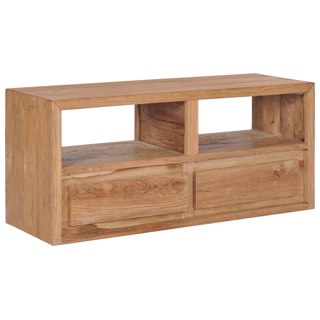 Tv Stolek 90 X 30 X 40 Cm Masivní Teakové Dřevo