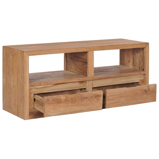 Tv Stolek 90 X 30 X 40 Cm Masivní Teakové Dřevo
