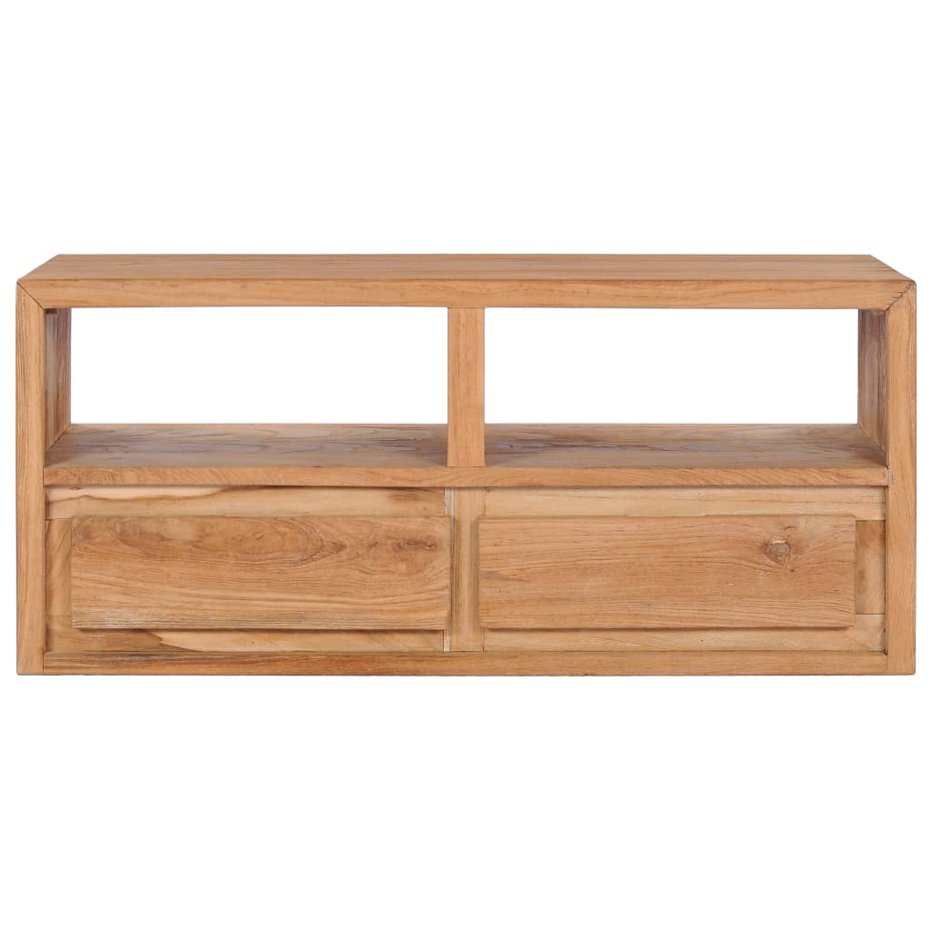 Tv Stolek 90 X 30 X 40 Cm Masivní Teakové Dřevo