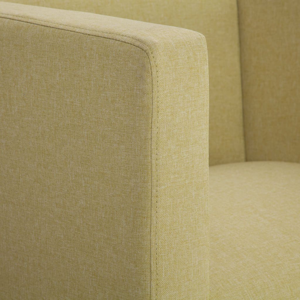 Hranaté Křeslo Zelené Textil