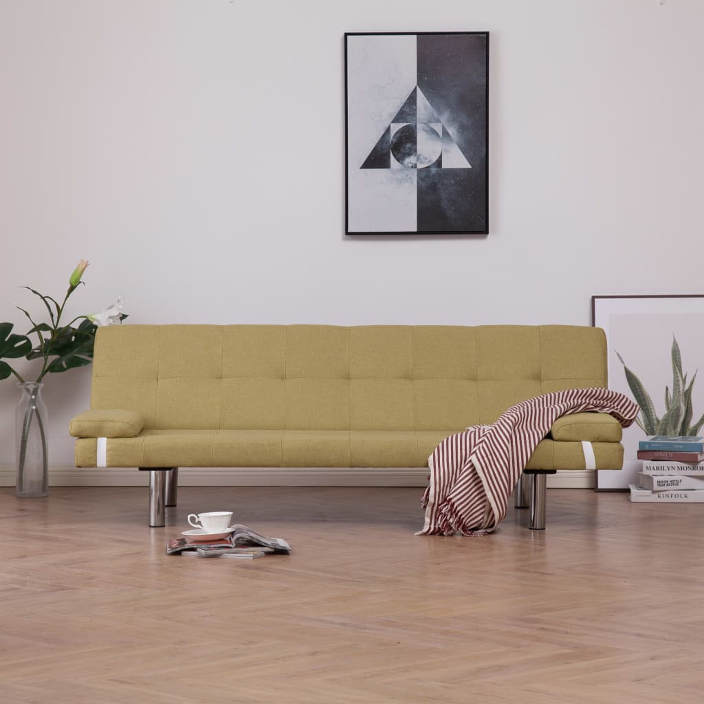 Rozkládací Pohovka Se 2 Polštáři Polyester