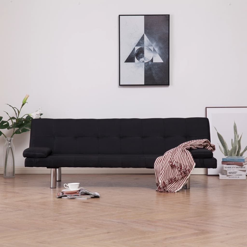 Rozkládací Pohovka Se 2 Polštáři Polyester