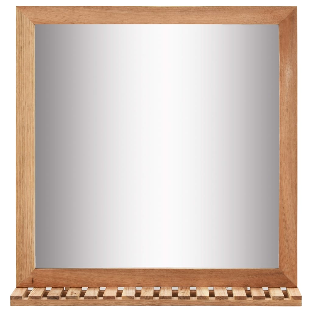 Koupelnové Zrcadlo 60 X 12 X 62 Cm Masivní Ořechové Dřevo