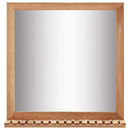 Koupelnové Zrcadlo 60 X 12 X 62 Cm Masivní Ořechové Dřevo