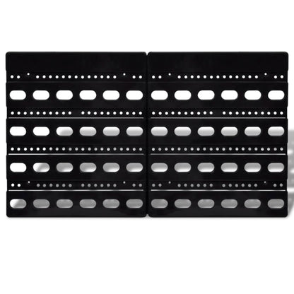 Nástěnné Zásobníky Do Garáže 30 Ks Sada Modré A Červené Zelená