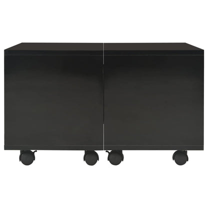 Konferenční Stolek Černý Lesklý Kompozitní Dřevo