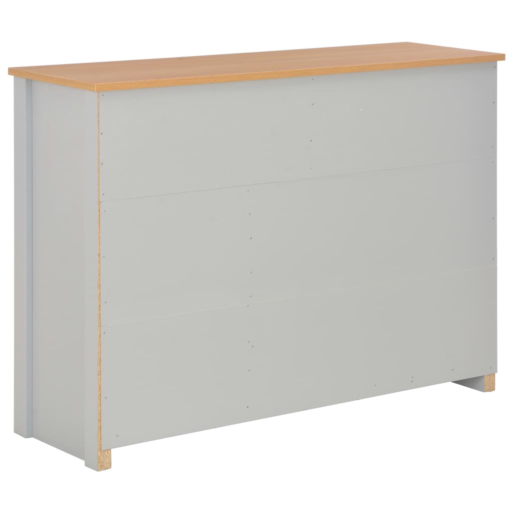 Příborník Šedý 112 X 35 X 81 Cm