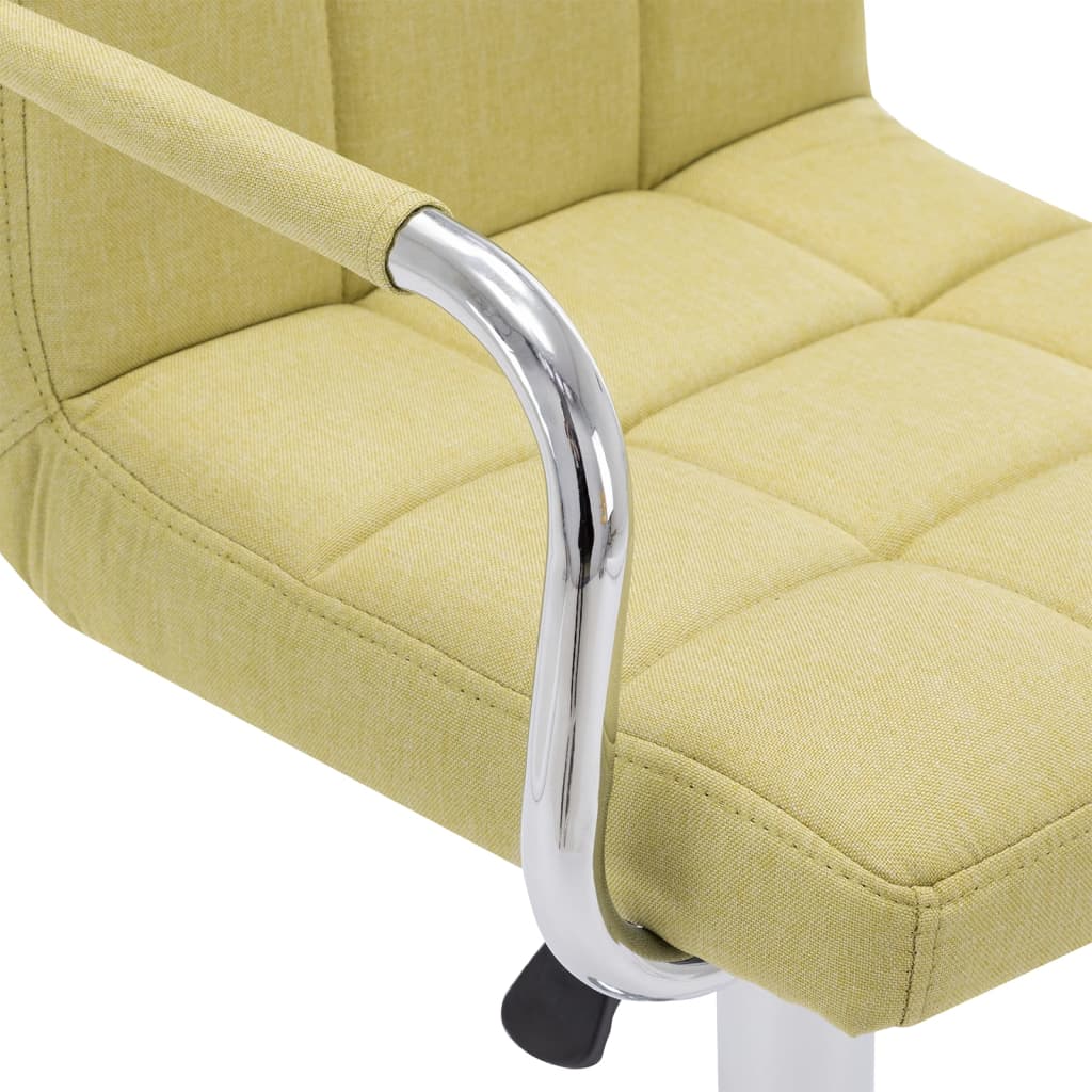 Barové Židle 2 Ks Zelené Textil