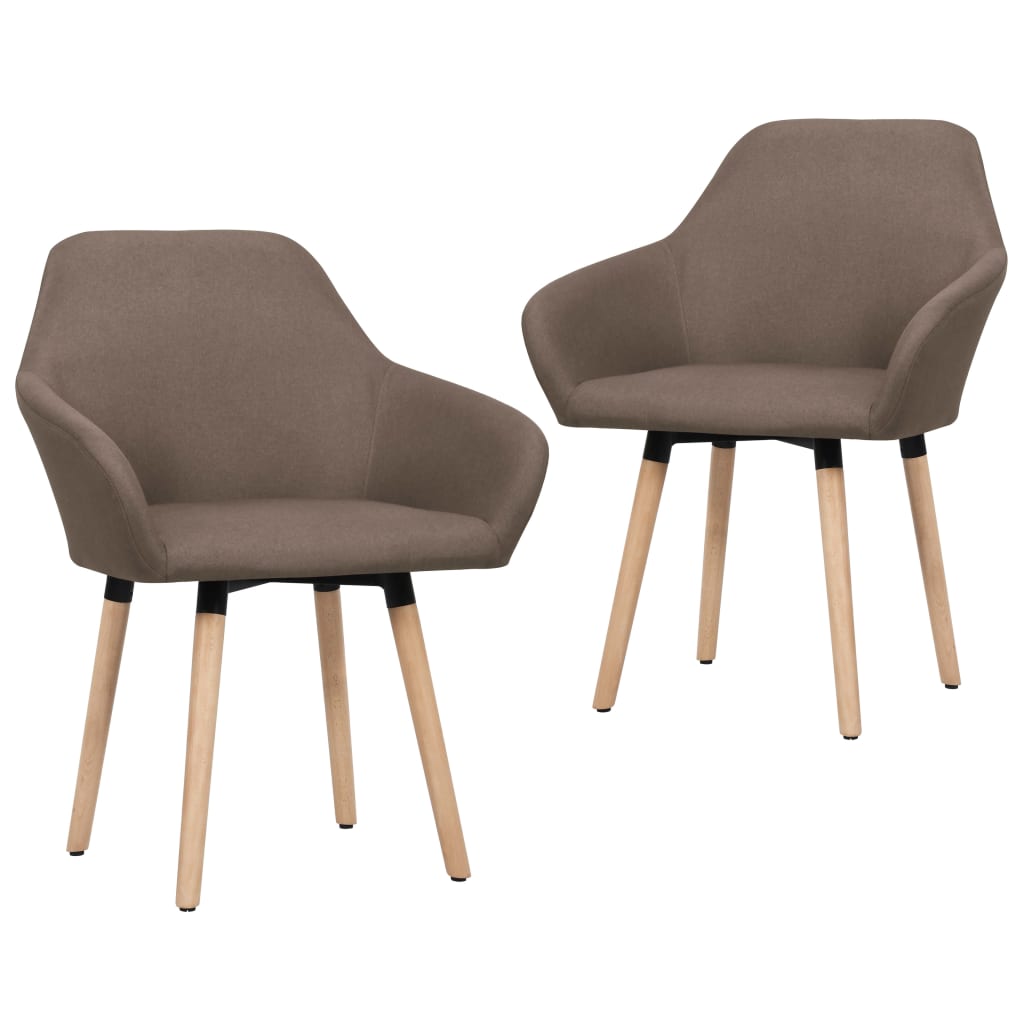 Jídelní Židle 2 Ks Žluté Textil