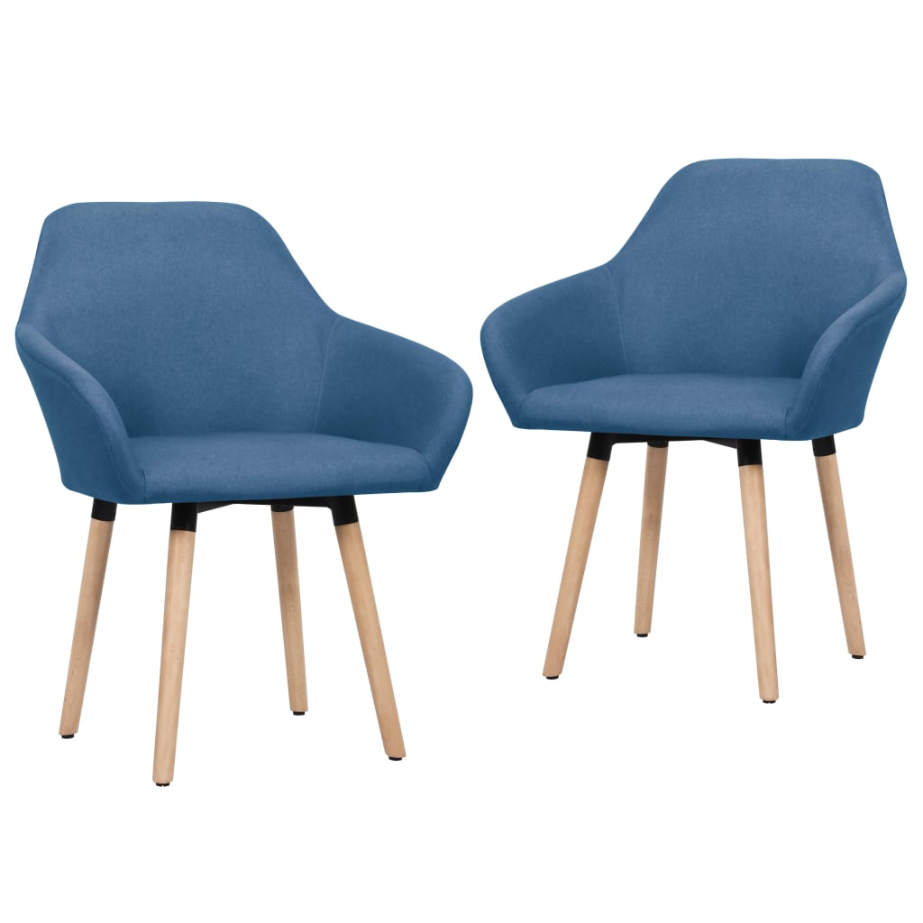 Jídelní Židle 2 Ks Žluté Textil