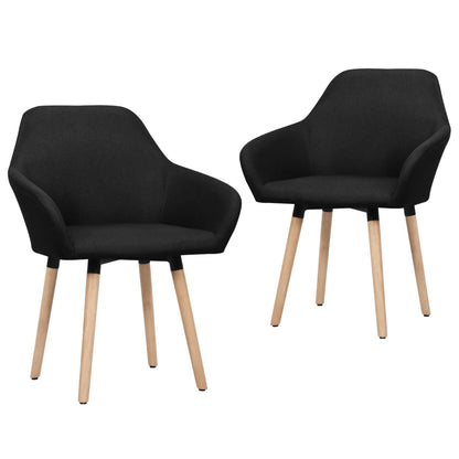 Jídelní Židle 2 Ks Žluté Textil