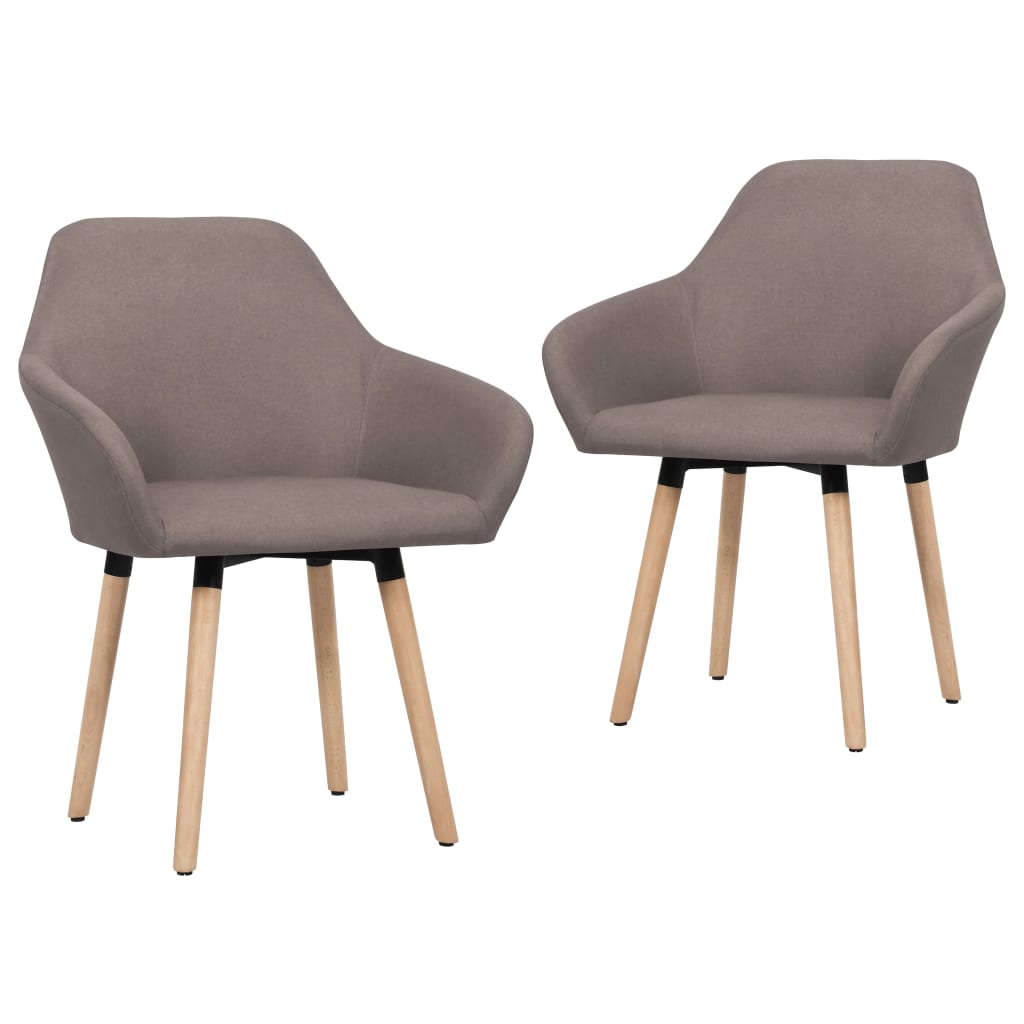 Jídelní Židle 2 Ks Žluté Textil