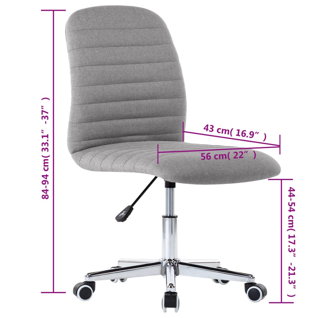 Jídelní Židle 2 Ks Světle Šedé Textil