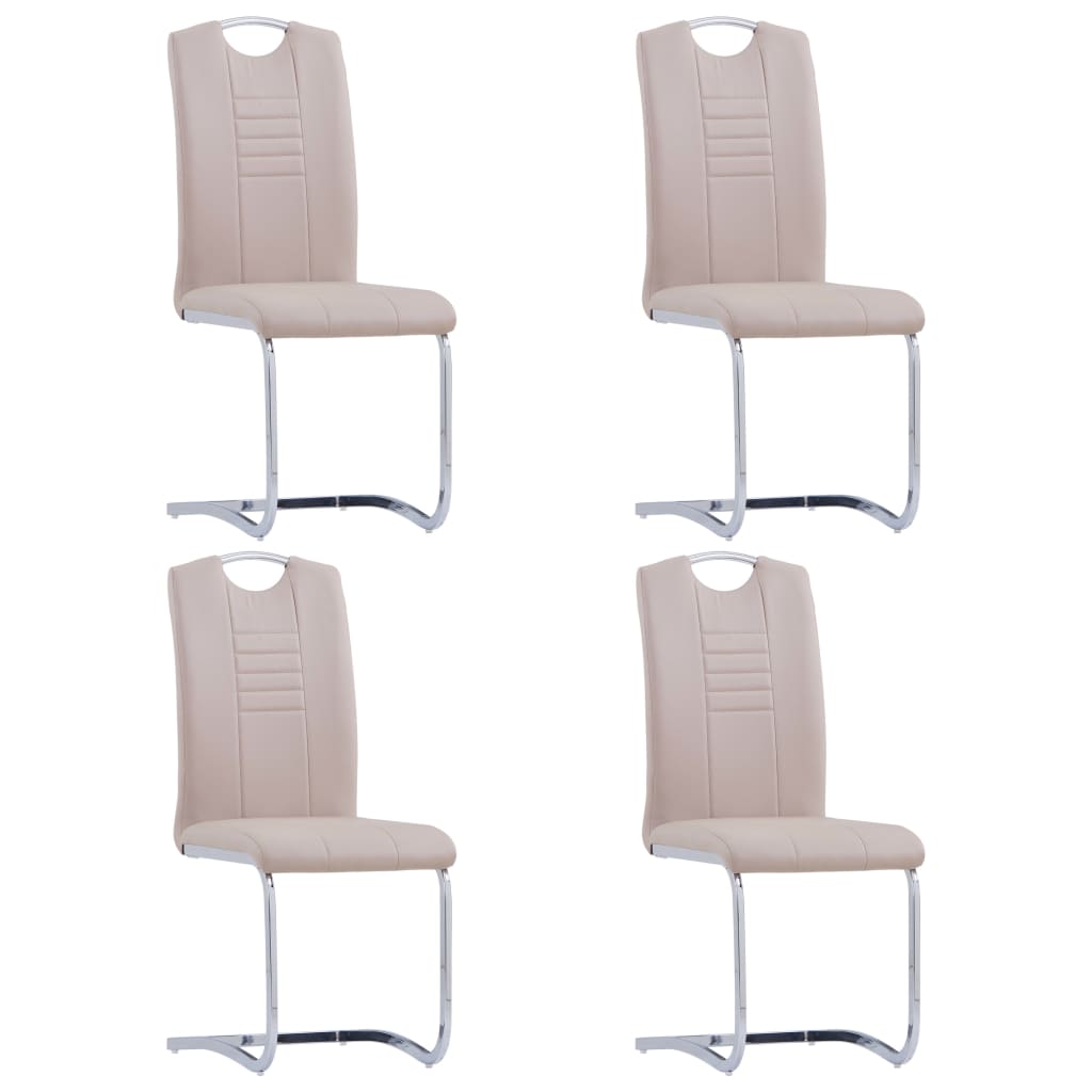 Konzolové Jídelní Židle 6 Ks Šedé Umělá Kůže