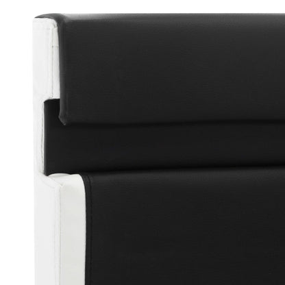 Rám Postele S Led Světlem Černý Umělá Kůže 90 X 200 Cm