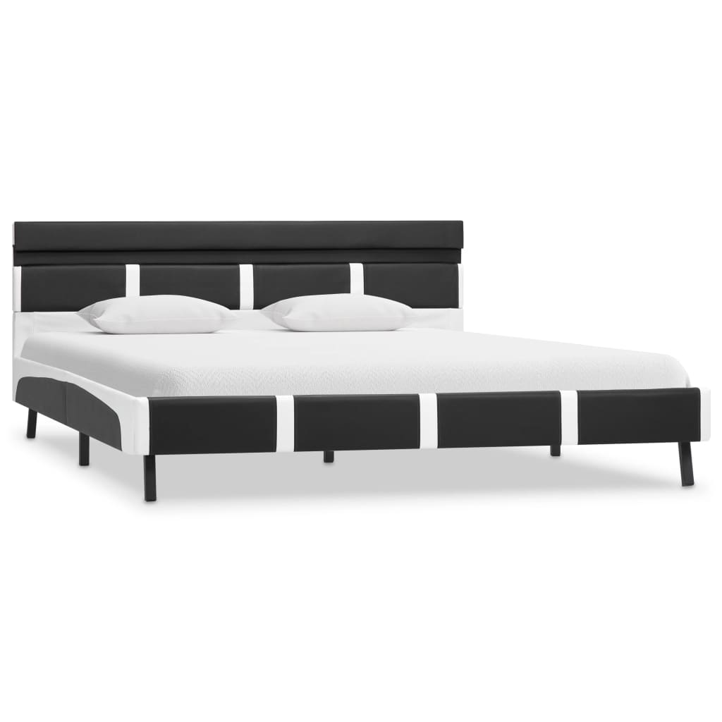 Rám Postele S Led Světlem Šedý Umělá Kůže