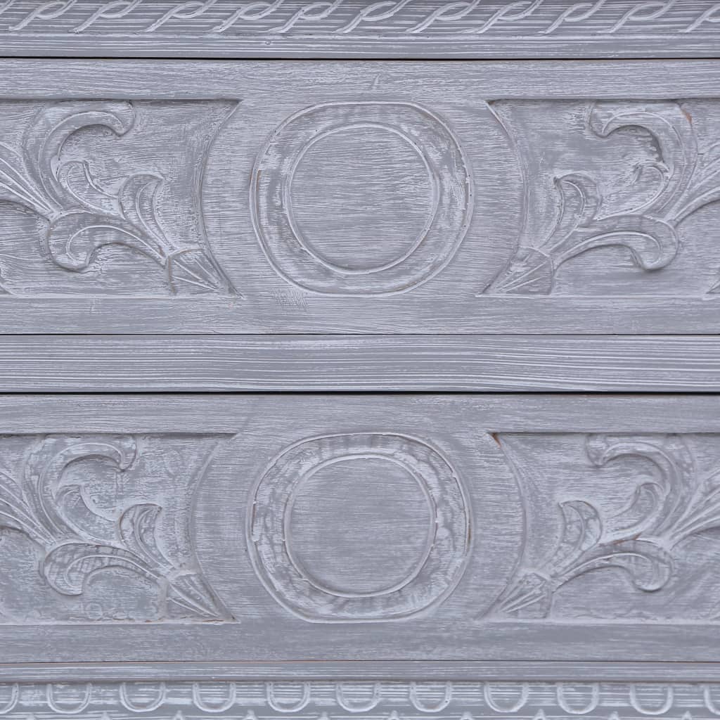 Příborník Se 2 Zásuvkami 90 X 30 X 60 Cm Masivní Mahagon