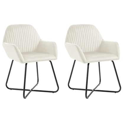 Jídelní Židle 2 Ks Zelené Samet