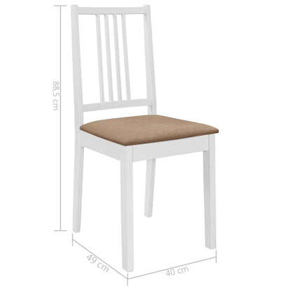 5Dílný Jídelní Set Mdf Bílý