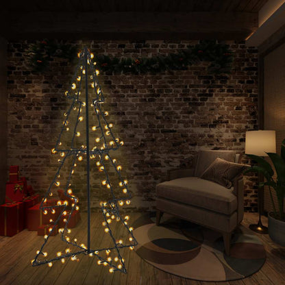 Vánoční Stromek Kužel 160 Led Diod Dovnitř I Ven 78 X 120 Cm