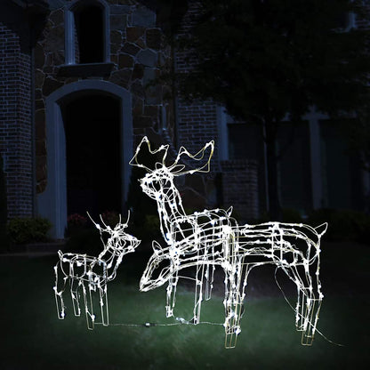 3Dílná Vánoční Světelná Dekorace Sobi 229 Led Diod