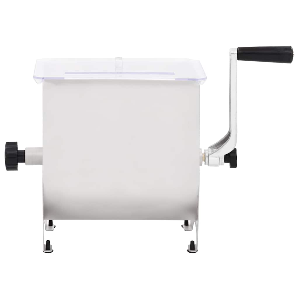 Ruční Míchačka Masa S Víkem Stříbrná Nerezová Ocel