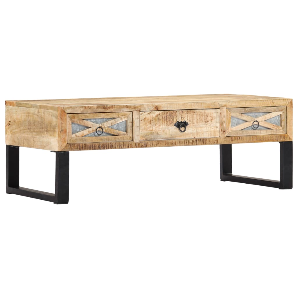 Konferenční Stolek 110 X 50 X 38 Cm Masivní Mangovníkové Dřevo