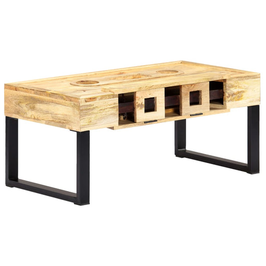 Konferenční Stolek Styl Kazety 100X52X45 Cm Masivní Mangovník