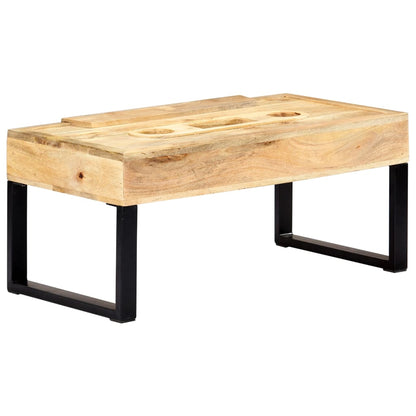 Konferenční Stolek Styl Kazety 100X52X45 Cm Masivní Mangovník